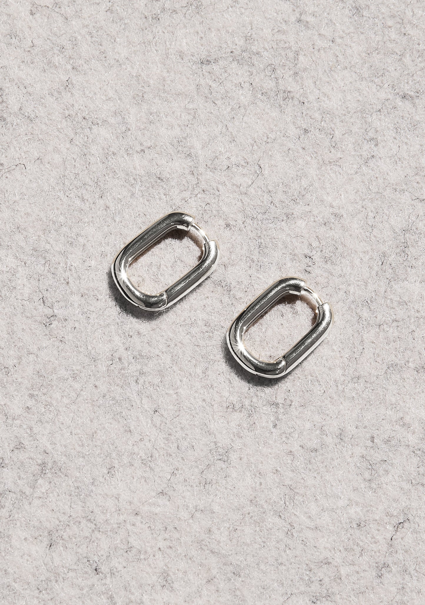 Amsterdam Large Hoops - Silver