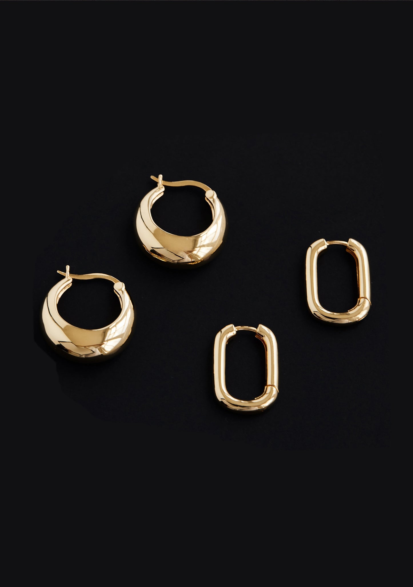 Positano Large Hoops - Gold