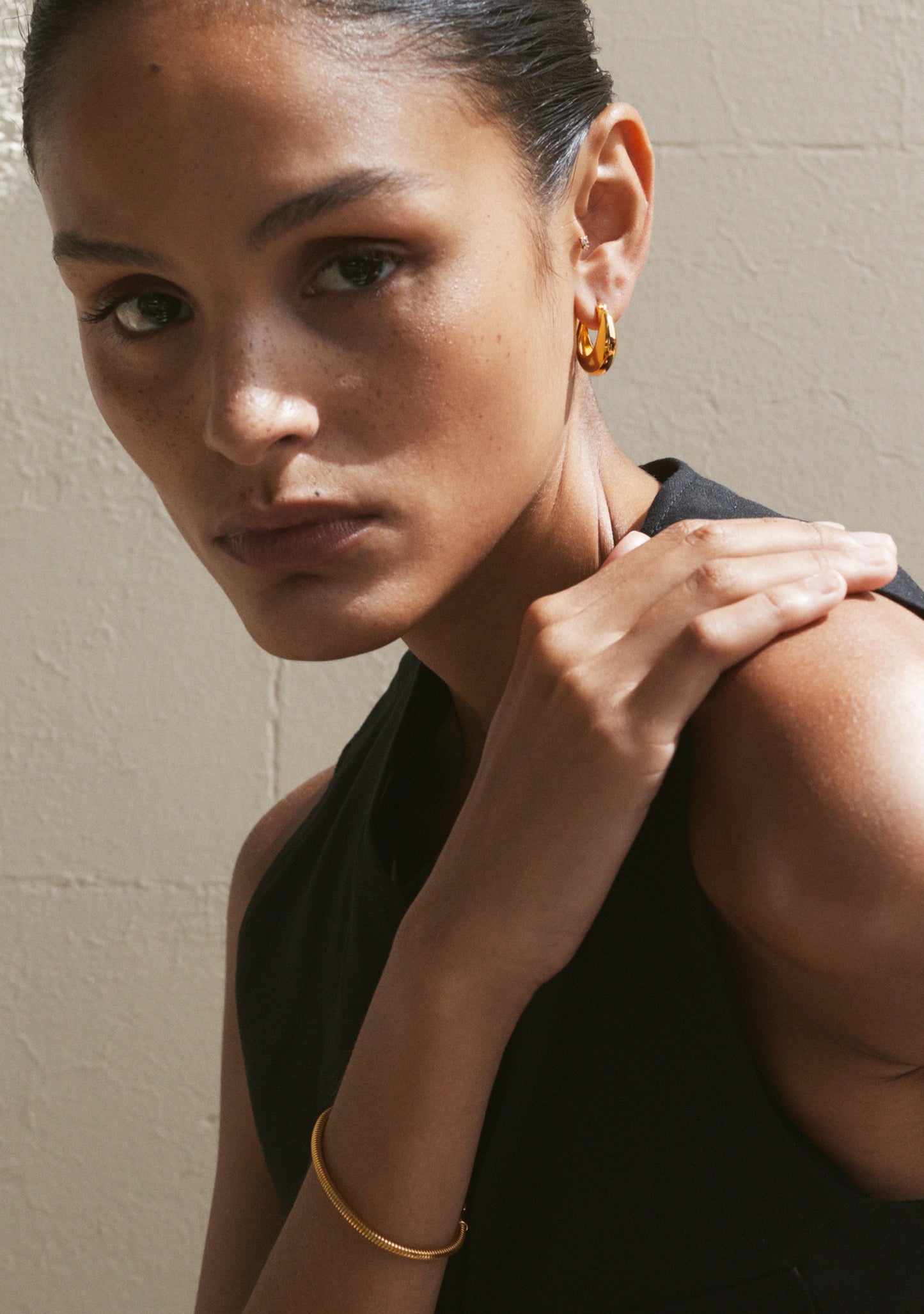 Positano Large Hoops - Gold