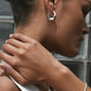 Positano Large Hoops - Silver