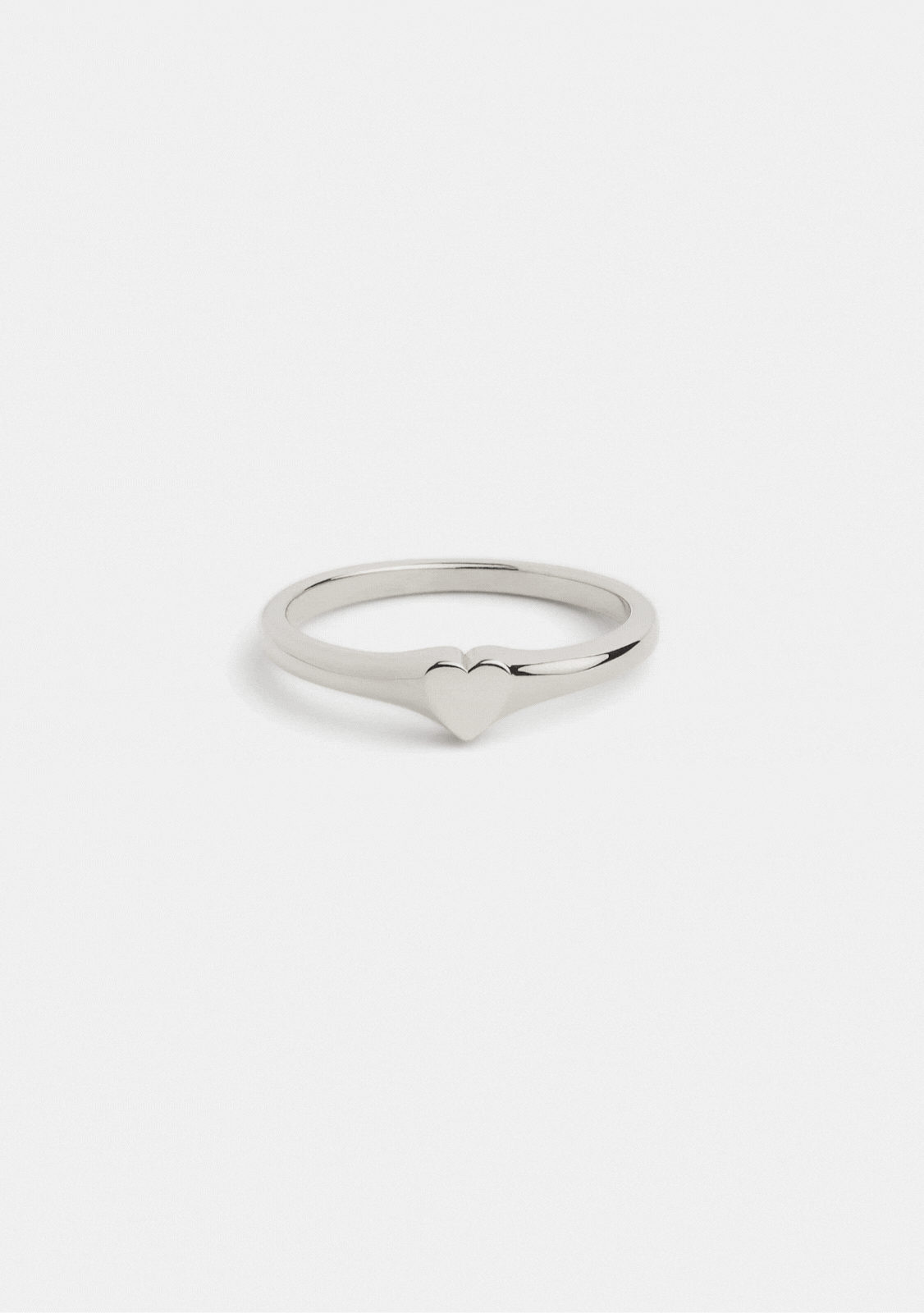 Love Letter Signet Ring - Silver