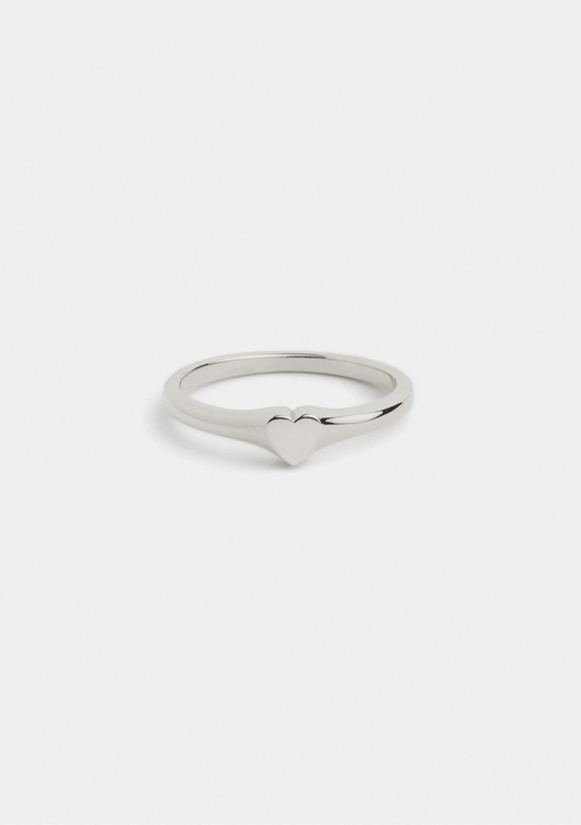 Love Letter Signet Ring - Silver