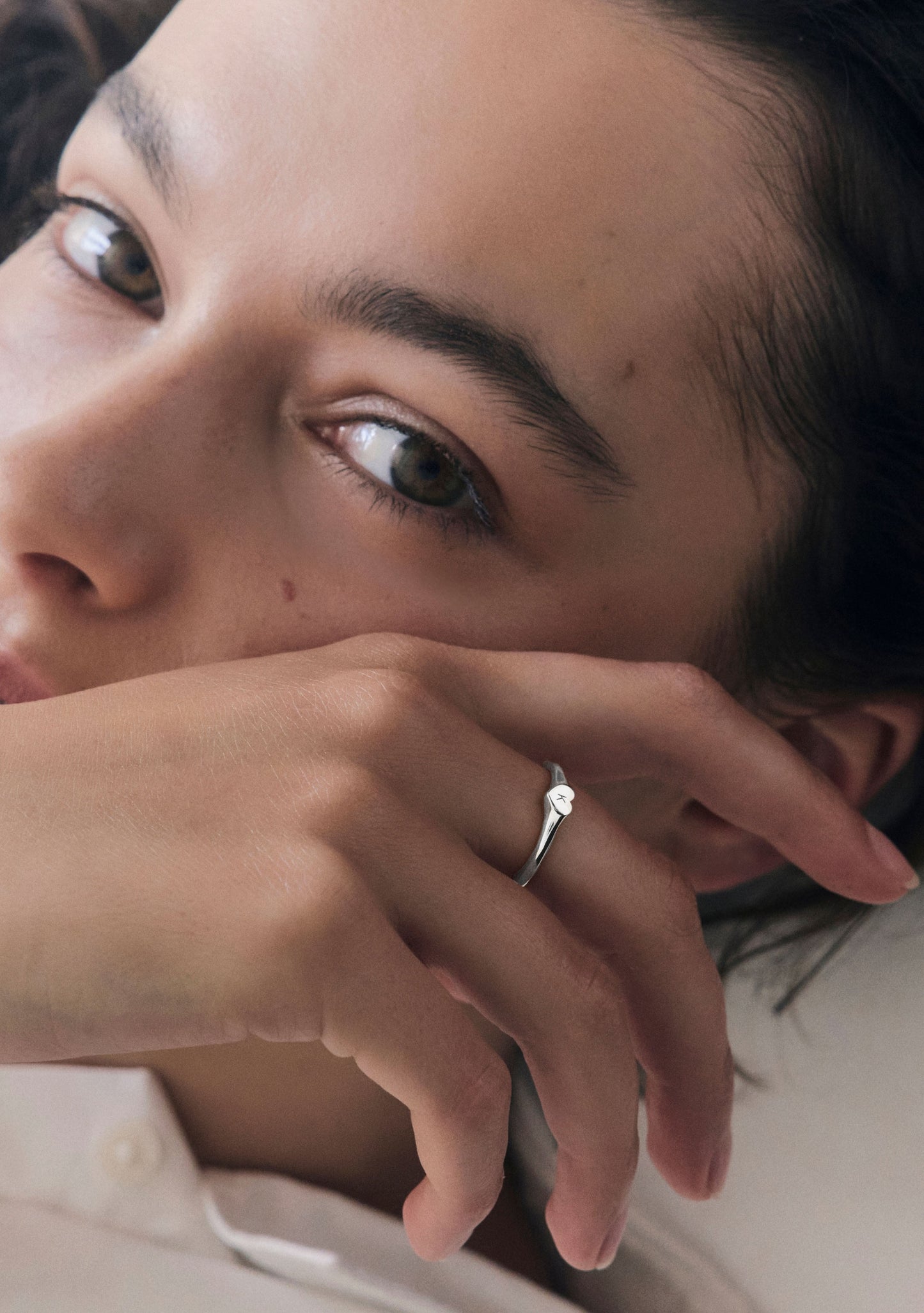 Love Letter Signet Ring - Silver