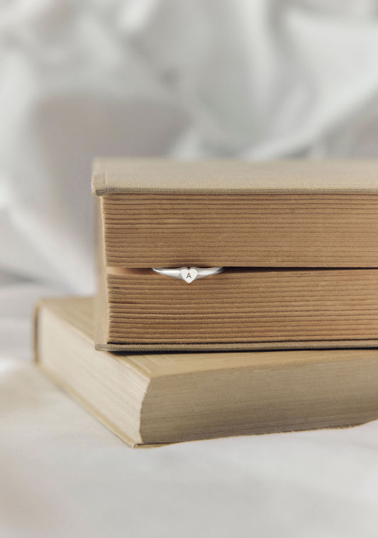 Love Letter Signet Ring - Silver