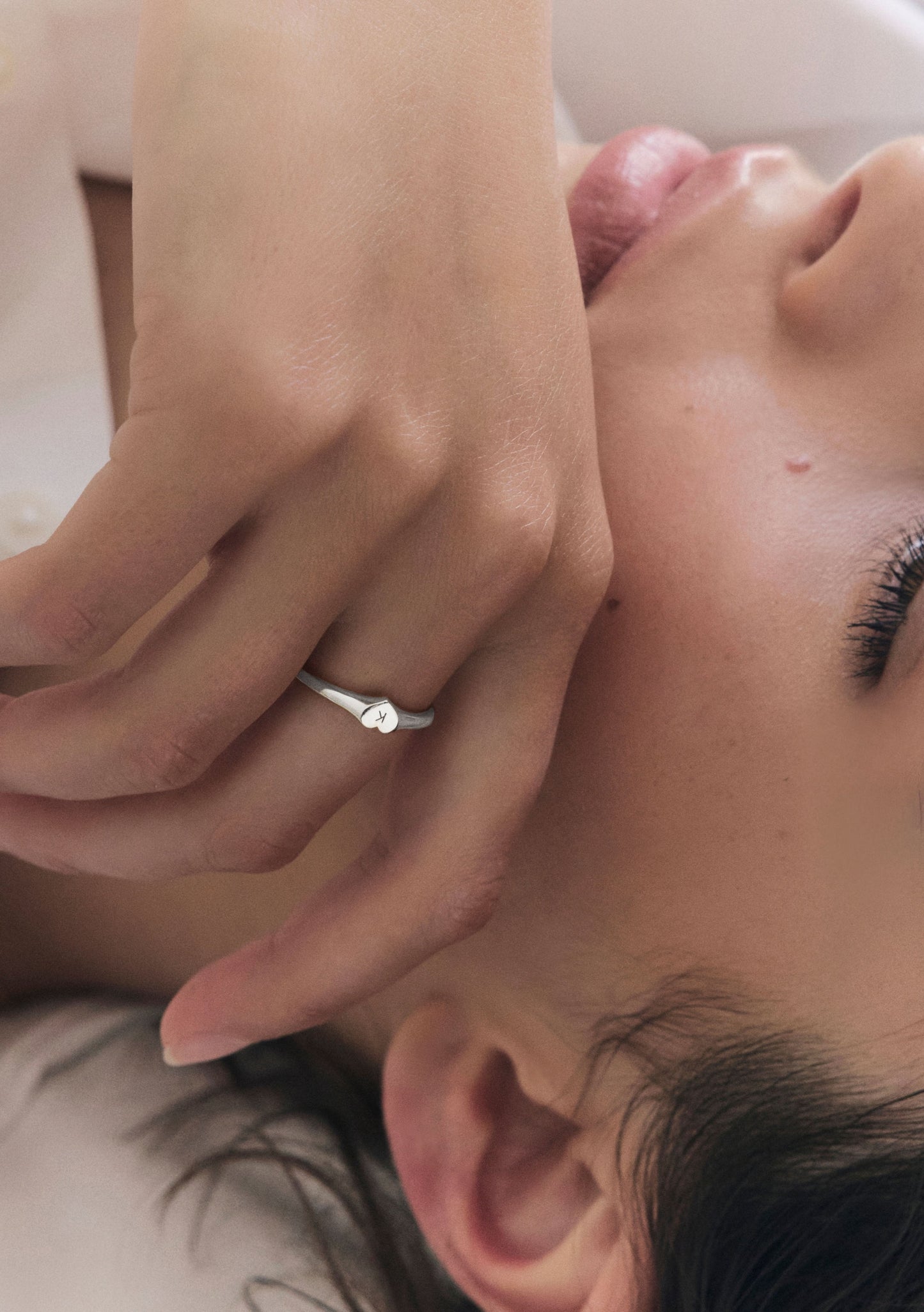 Love Letter Signet Ring - Silver