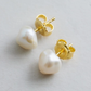 Mara Keshi Pearl Studs - Gold