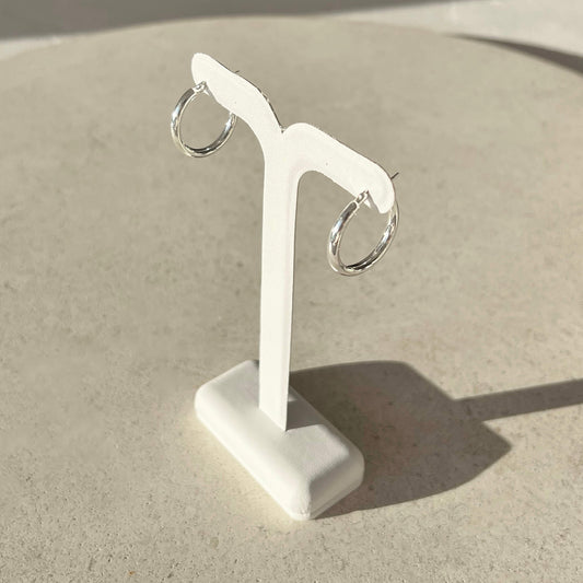 Classic Hoops Medium - Silver