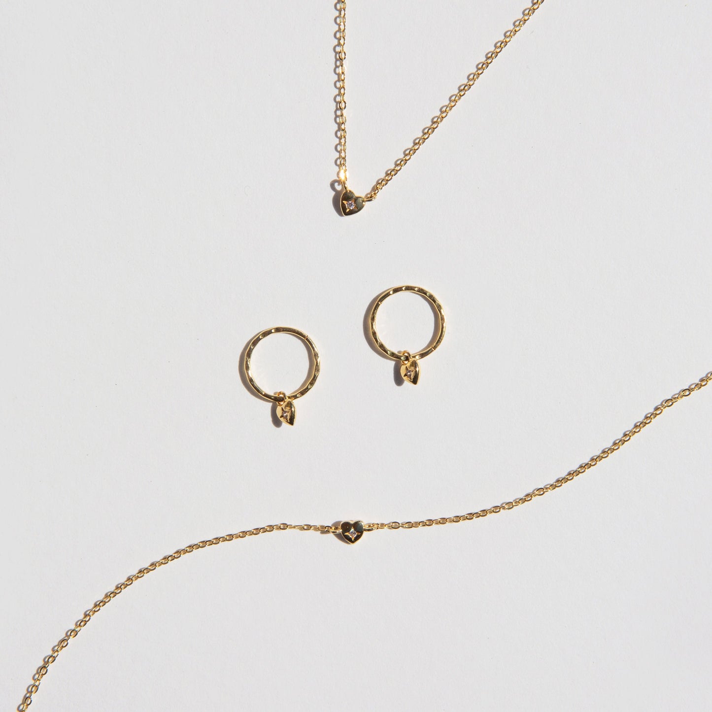 Mini Heart Necklace - Gold