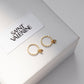 Mini Heart Hoops - Gold