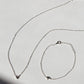 The Mini Heart Duo Set - Silver