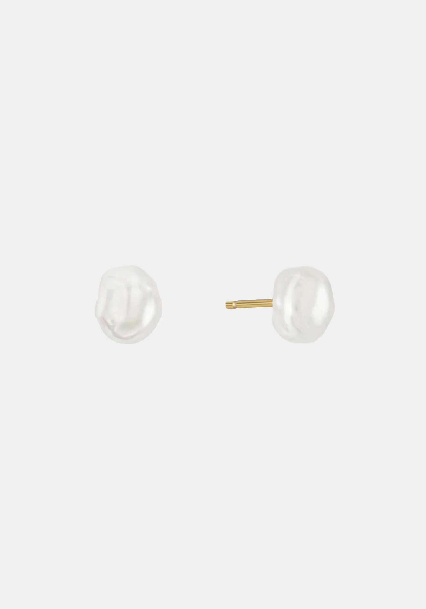 Mara Keshi Pearl Studs - Gold