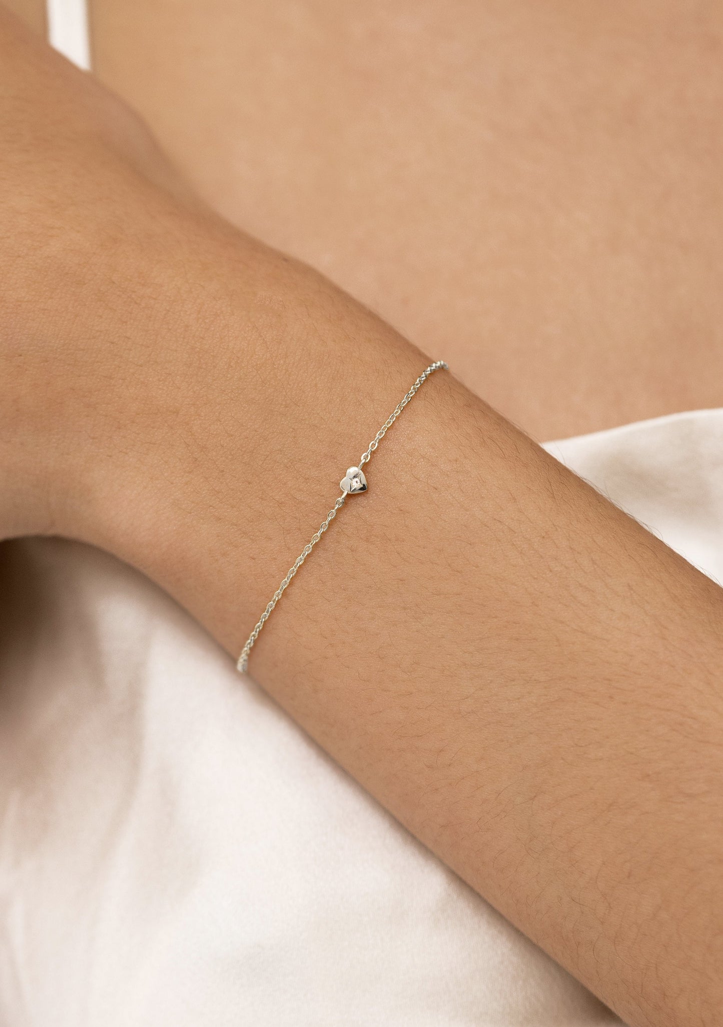 Mini Heart Bracelet - Silver