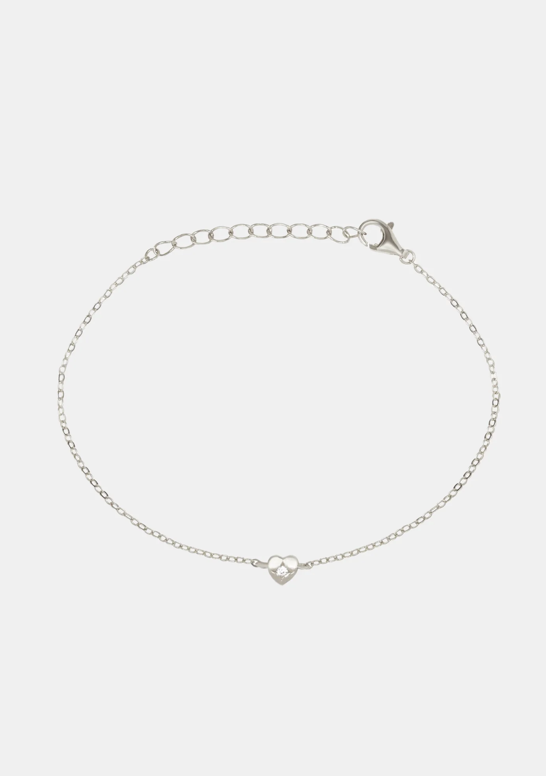Mini Heart Bracelet - Silver