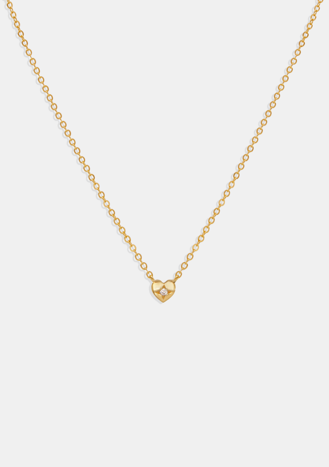 Mini Heart Necklace - Gold