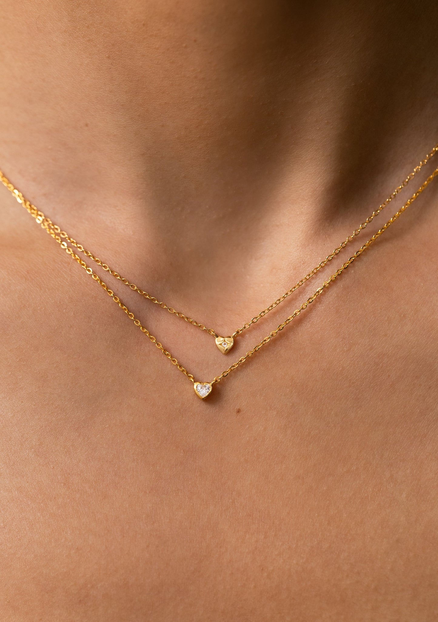 Mini Heart Necklace - Gold