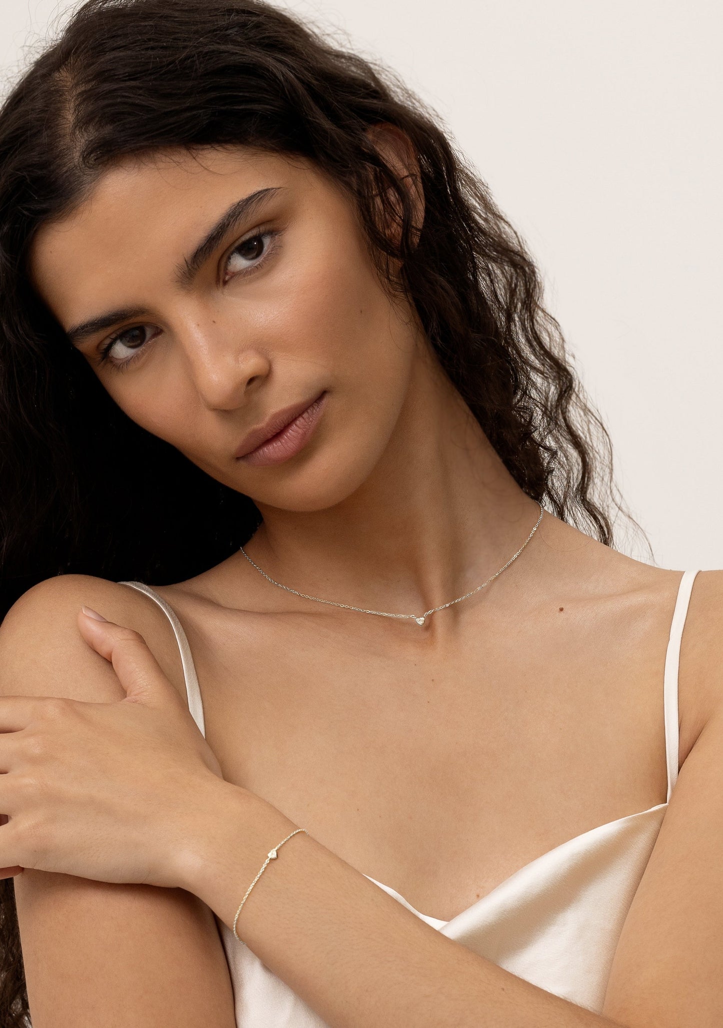 The Mini Heart Duo Set - Silver