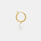 Mini Keshi Pearl Hoop - Single - Gold