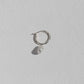 Mini Keshi Pearl Hoop - Single - Silver