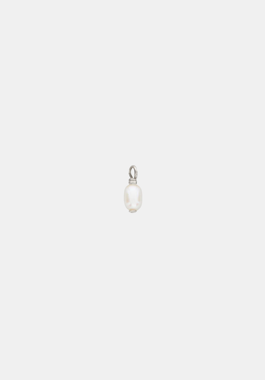 Mini Pearl Charm - Single - Silver