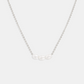 Mini Pearl Necklace - Silver