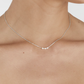 Mini Pearl Necklace - Silver