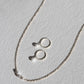 Mini Pearl Necklace - Silver