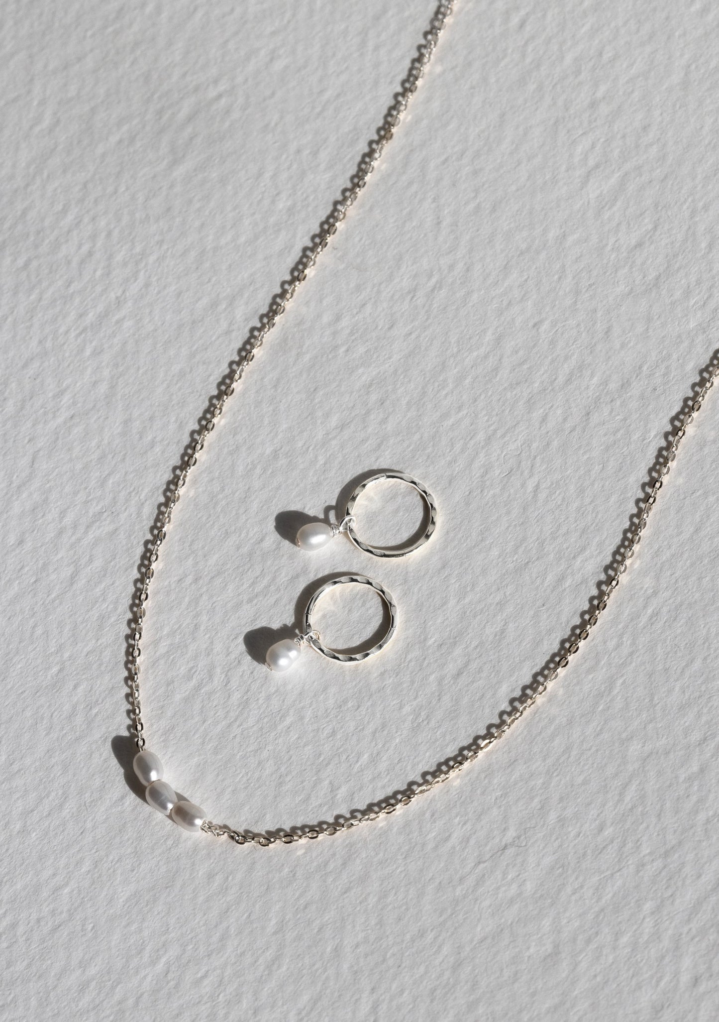 The Mini Pearl Duo Set - Silver