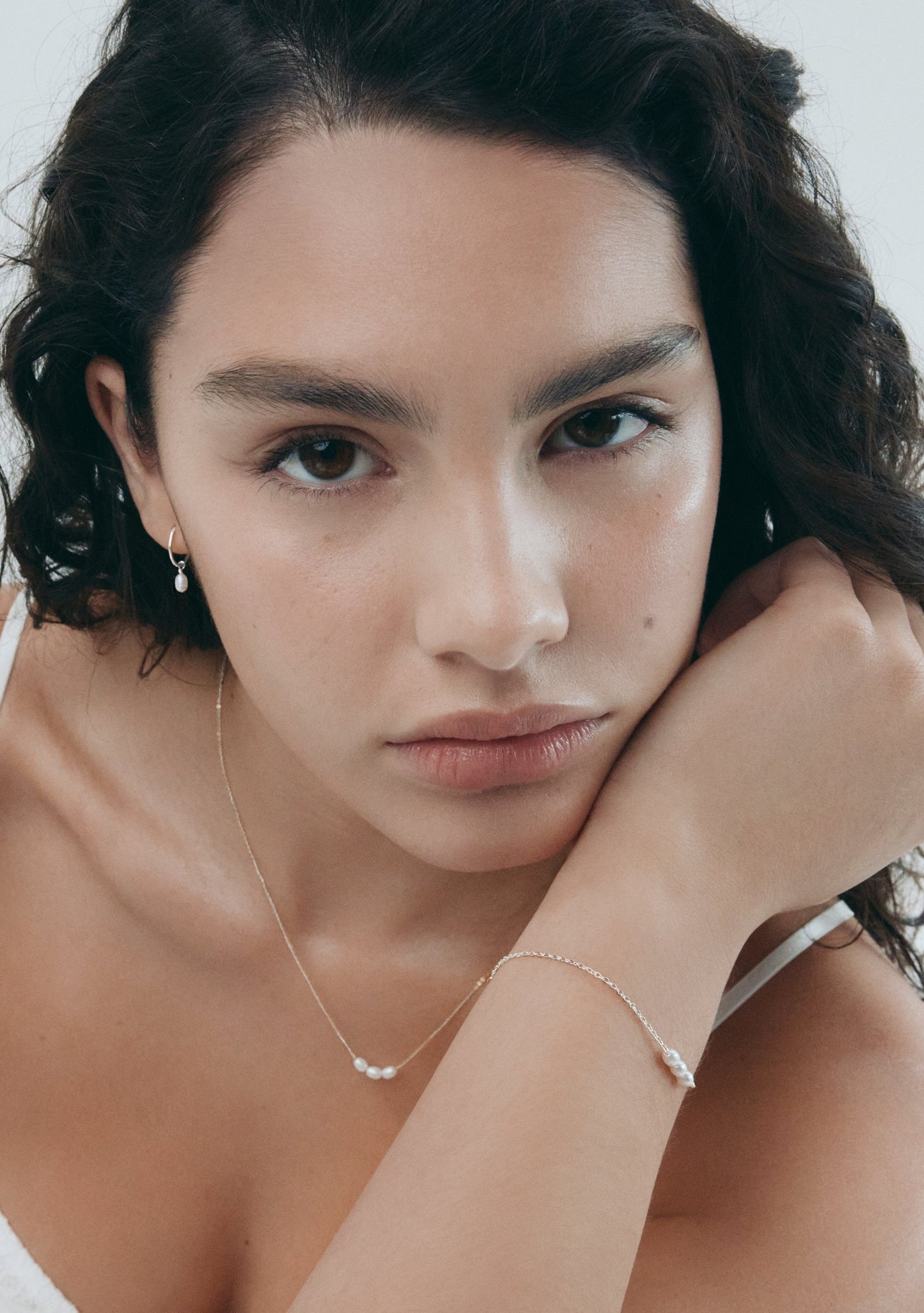 Mini Pearl Bracelet - Silver