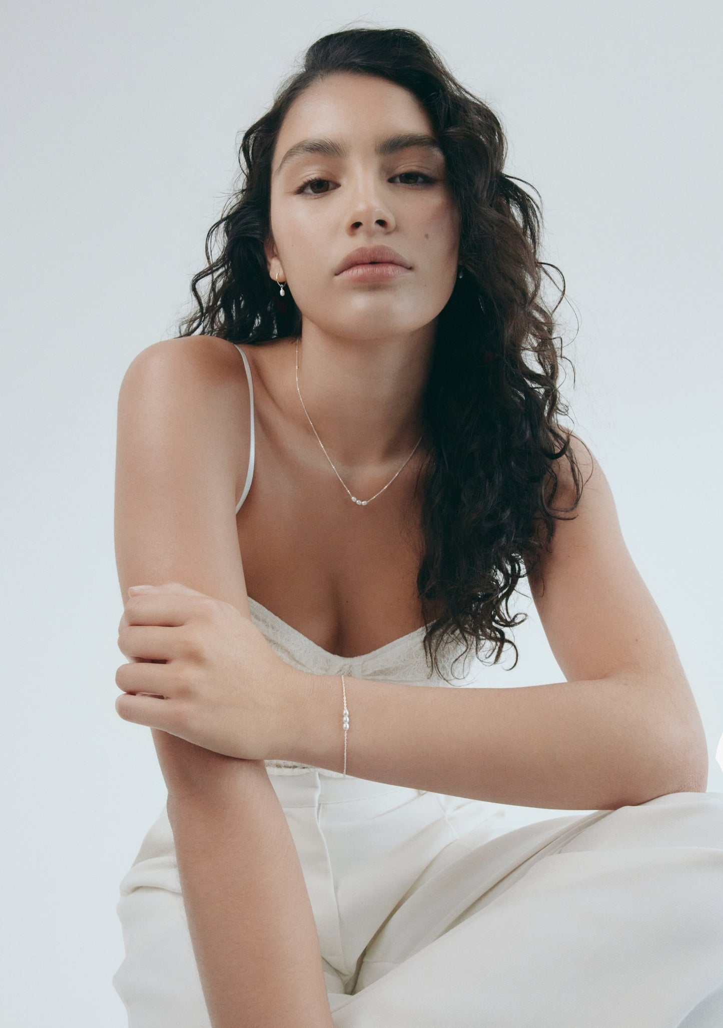 The Mini Pearl Duo Set - Silver