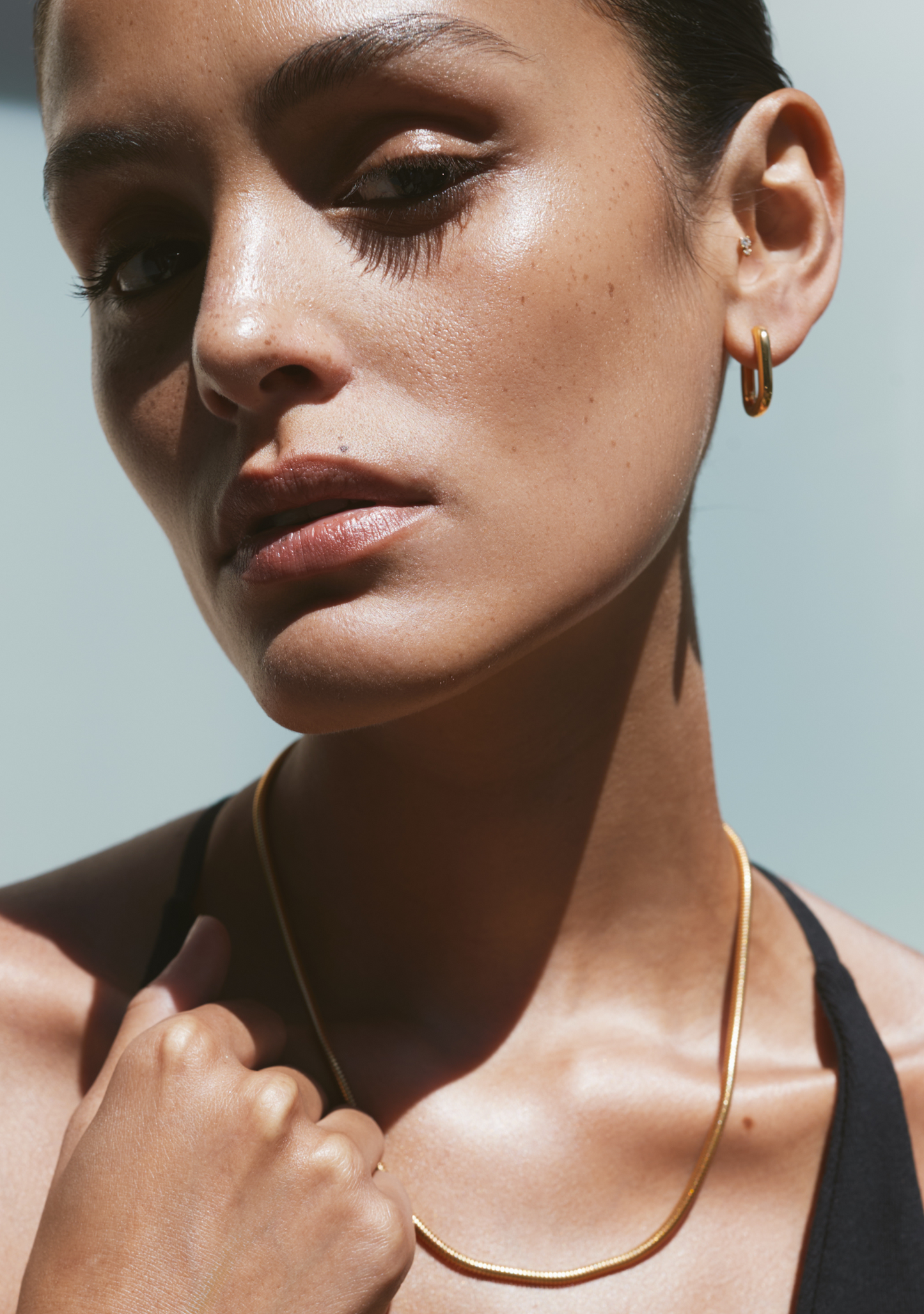 Amsterdam Large Hoops - Gold