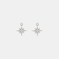 North Star Charms - Pair - Silver