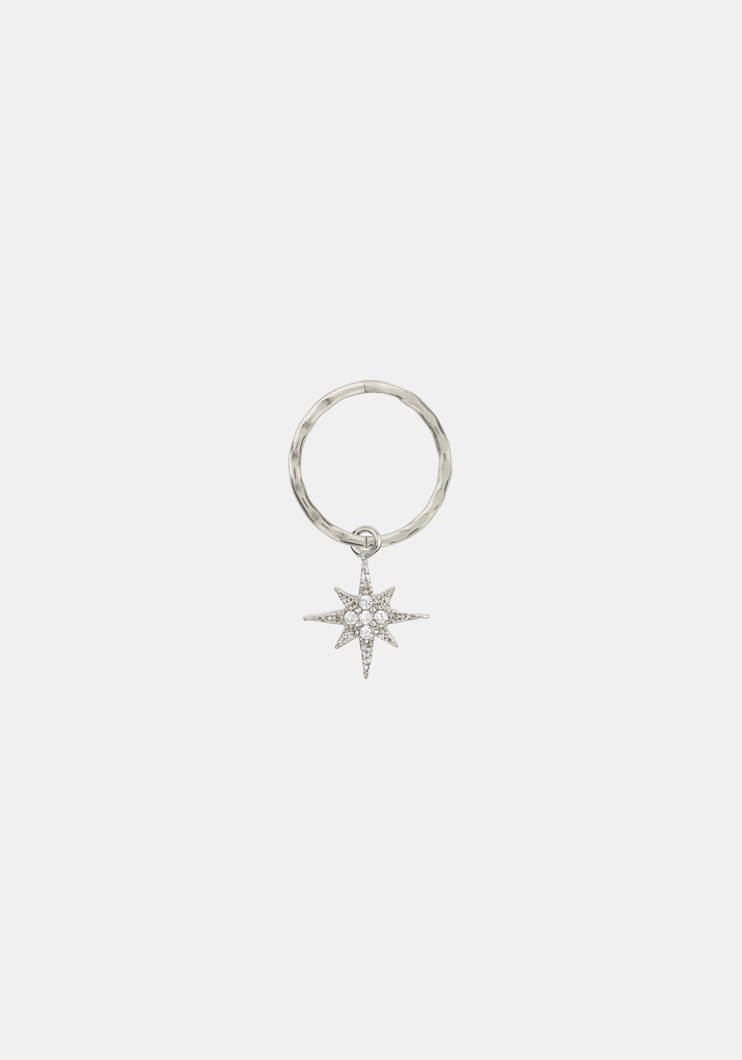 North Star Mini Hoop - Single - Silver
