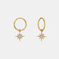 North Star Mini Hoops - Gold