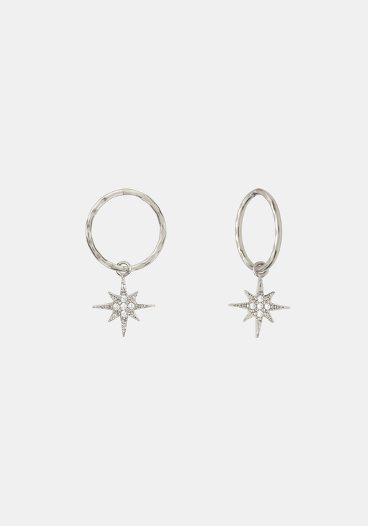 North Star Mini Hoops - Silver