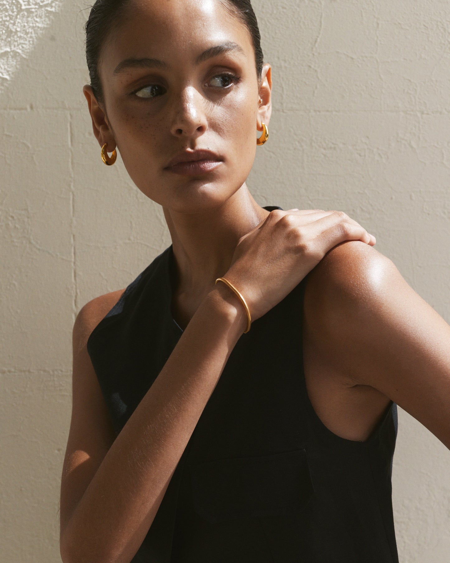 Positano Large Hoops - Gold