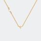 Pearl Letter Necklace - Gold