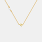 Pearl Letter Necklace - Gold
