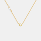Pearl Letter Necklace - Gold