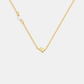 Pearl Letter Necklace - Gold