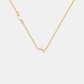 Pearl Letter Necklace - Gold