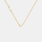 Pearl Letter Necklace - Gold