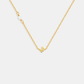 Pearl Letter Necklace - Gold