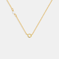 Pearl Letter Necklace - Gold