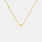 Pearl Letter Necklace - Gold