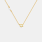 Pearl Letter Necklace - Gold
