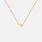 Pearl Letter Necklace - Gold