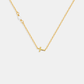 Pearl Letter Necklace - Gold