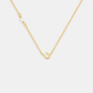 Pearl Letter Necklace - Gold