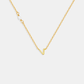 Pearl Letter Necklace - Gold