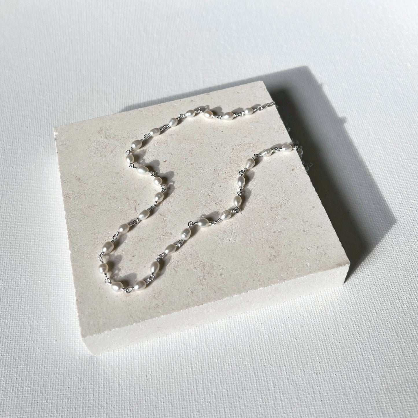 Perla Necklace - Silver